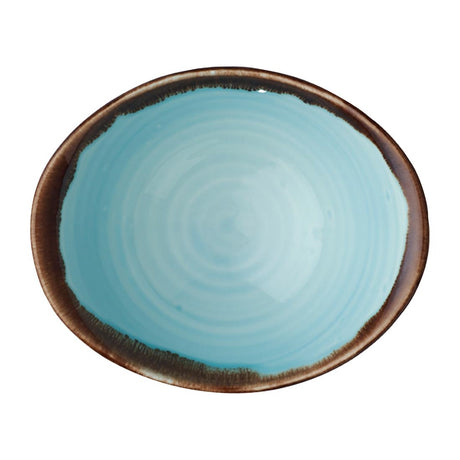 Dudson Harvest Deep Bowls Turquoise 174mm (6 Pack)