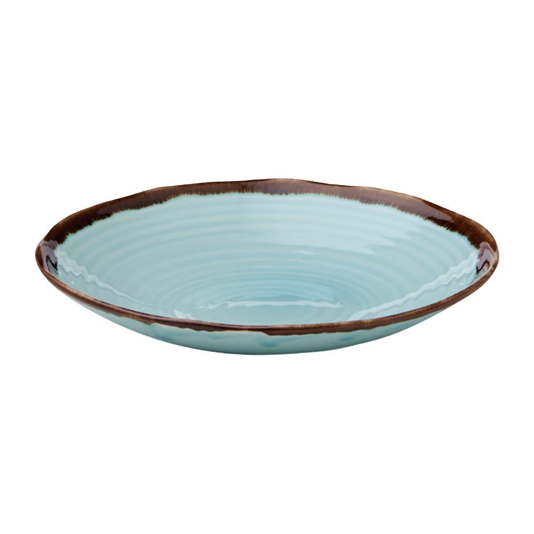Dudson Harvest Organic Coupe Bowls Turquoise 250mm (12 Pack)