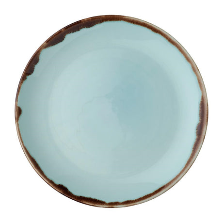 Dudson Harvest Coupe Plates Turquoise 217mm (12 Pack)