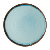 Dudson Harvest Walled Plates Turquoise 260mm (6 Pack)