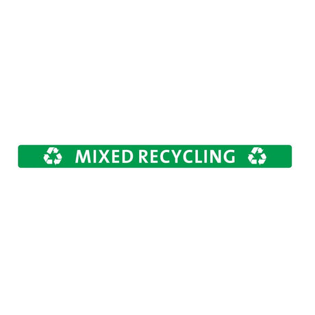 Jantex Slim Bin Lid Mixed Recycling Label