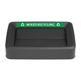 Jantex Slim Bin Lid Mixed Recycling Label