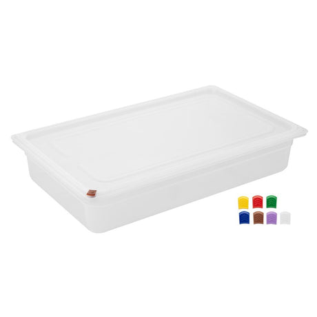 Hygiplas Click Polypropylene 1/1 Gastronorm Tray 100mm (2 Pack)
