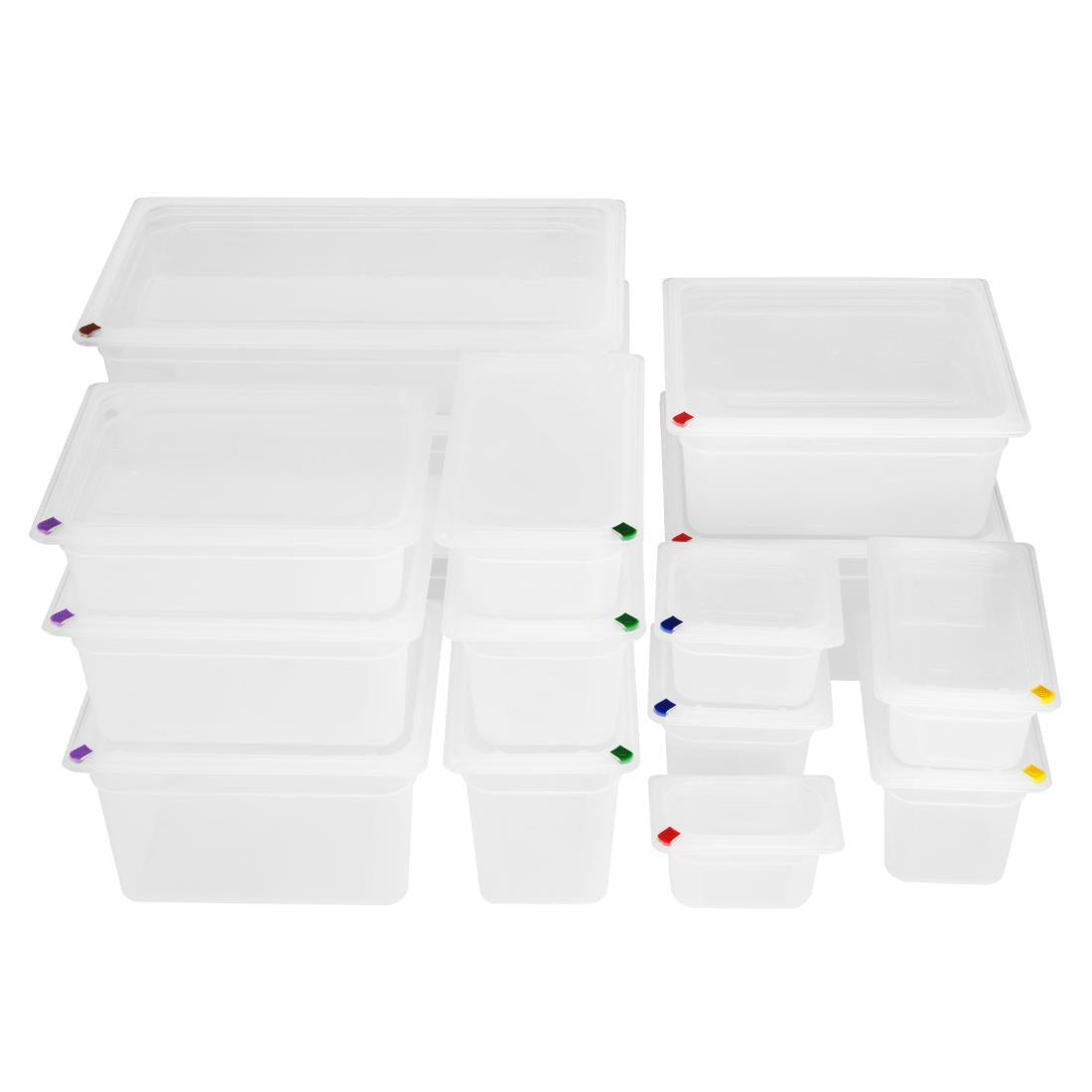Hygiplas Click Polypropylene 1/1 Gastronorm Tray 200mm (2 Pack)
