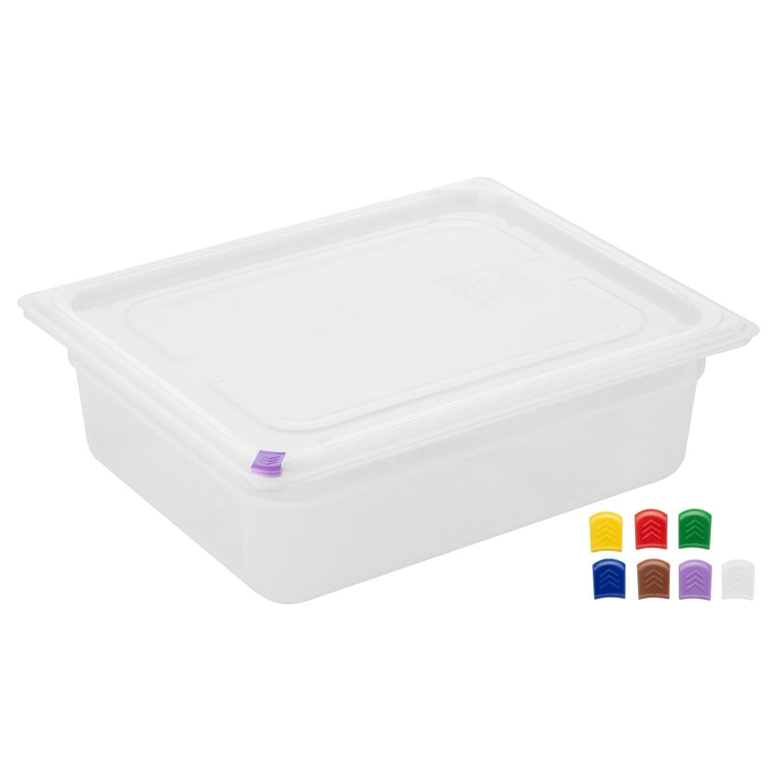 Hygiplas Click Polypropylene 1/2 Gastronorm Tray 100mm (4 Pack)