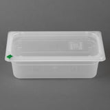 Hygiplas Click PP GN Container 1/3 with Lid & 7 Colour Clips 100mm 3.6Ltr (4 Pack)