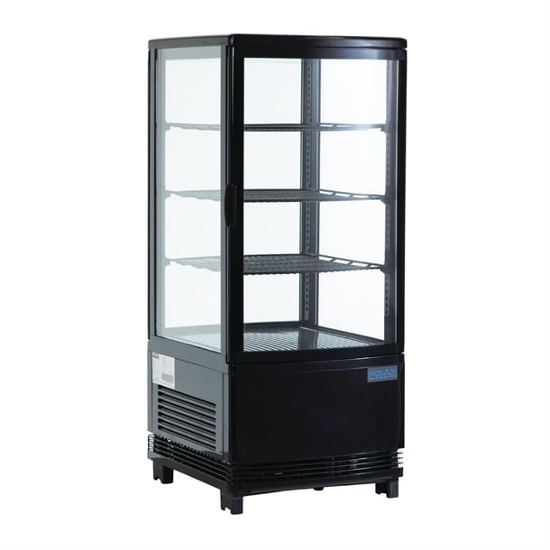 Polar C-Series Energy EfficientÊ Display Fridge Black 68Ltr