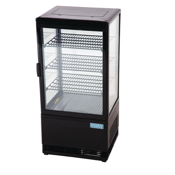 Polar C-Series Energy EfficientÊ Display Fridge Black 68Ltr