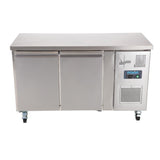 Polar U-Series Slimline Double Door Counter Fridge 228Ltr