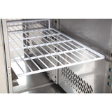 Polar U-Series Double Door Counter Fridge with Upstand 282Ltr