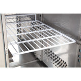 Polar U-Series Triple Door Counter Fridge with Upstand 417Ltr