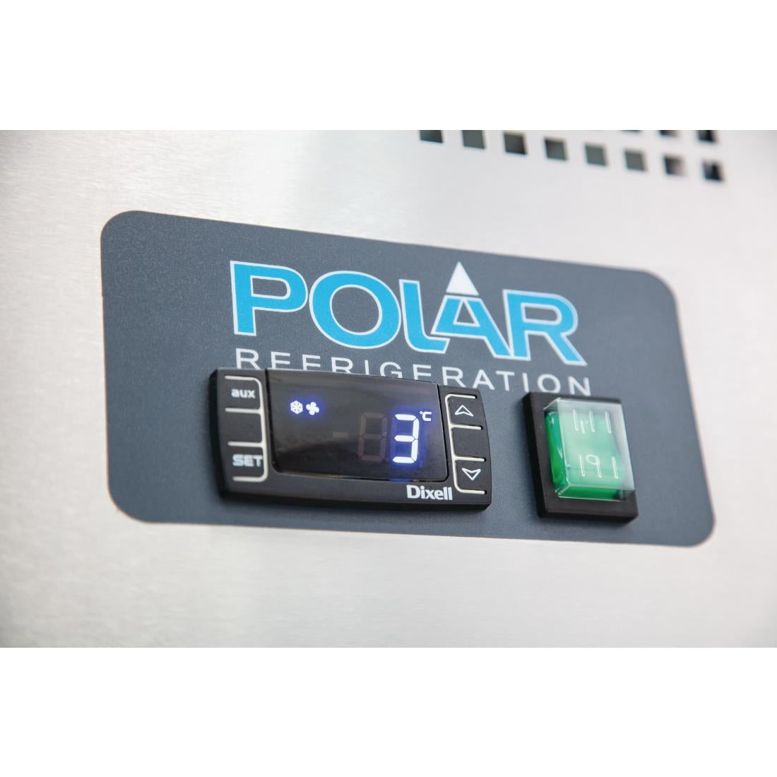 Polar U-Series Double Door Pizza Counter with Granite Top and Dough Drawers 290Ltr