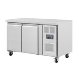 Polar U-Series Slimline Double Door Counter Fridge 228Ltr