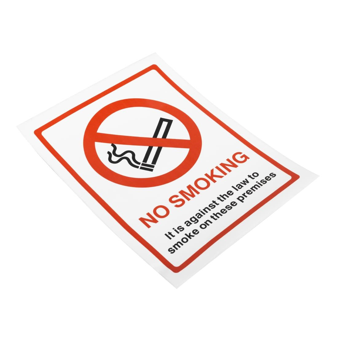 No Smoking Premises Sign