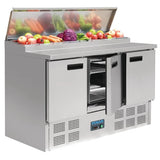 Polar Refrigerated Pizza and Salad Prep Counter 390Ltr