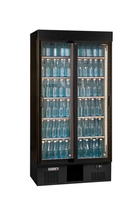 Gamko Maxiglass MG3/500SD Maxiglass Sliding Glass Double Door Upright Bottle Cooler  500 Litres