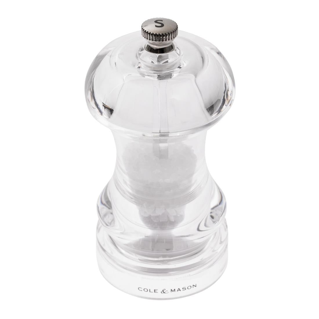 Cole & Mason Acrylic Salt Mill Capstan 4.5in