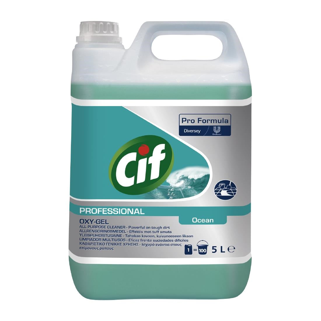CIF Pro Formula Oxy-Gel Ocean All-Purpose Cleaner Concentrate 5Ltr (2 Pack)