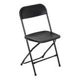 Bolero Polypropylene Folding Chairs Black (10 Pack)