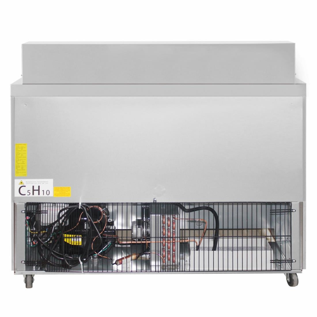 Polar U-Series Double Door Prep Counter Fridge 405Ltr
