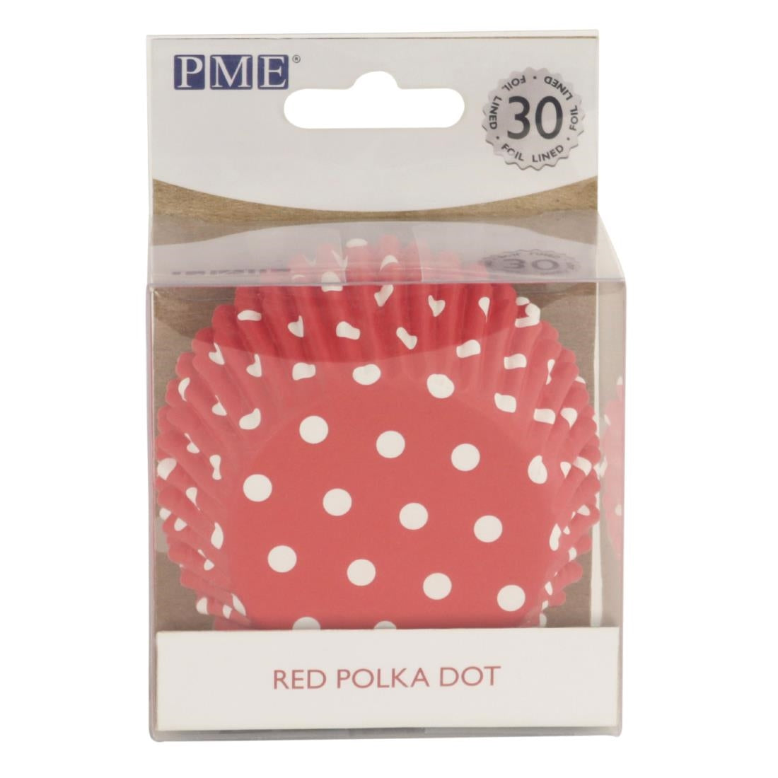 PME Cupcake Foil Lined Baking Cases Polka Dot (30 Pack)