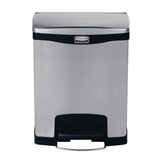 Rubbermaid Slim Jim Pedal Bin Stainless Steel 30Ltr