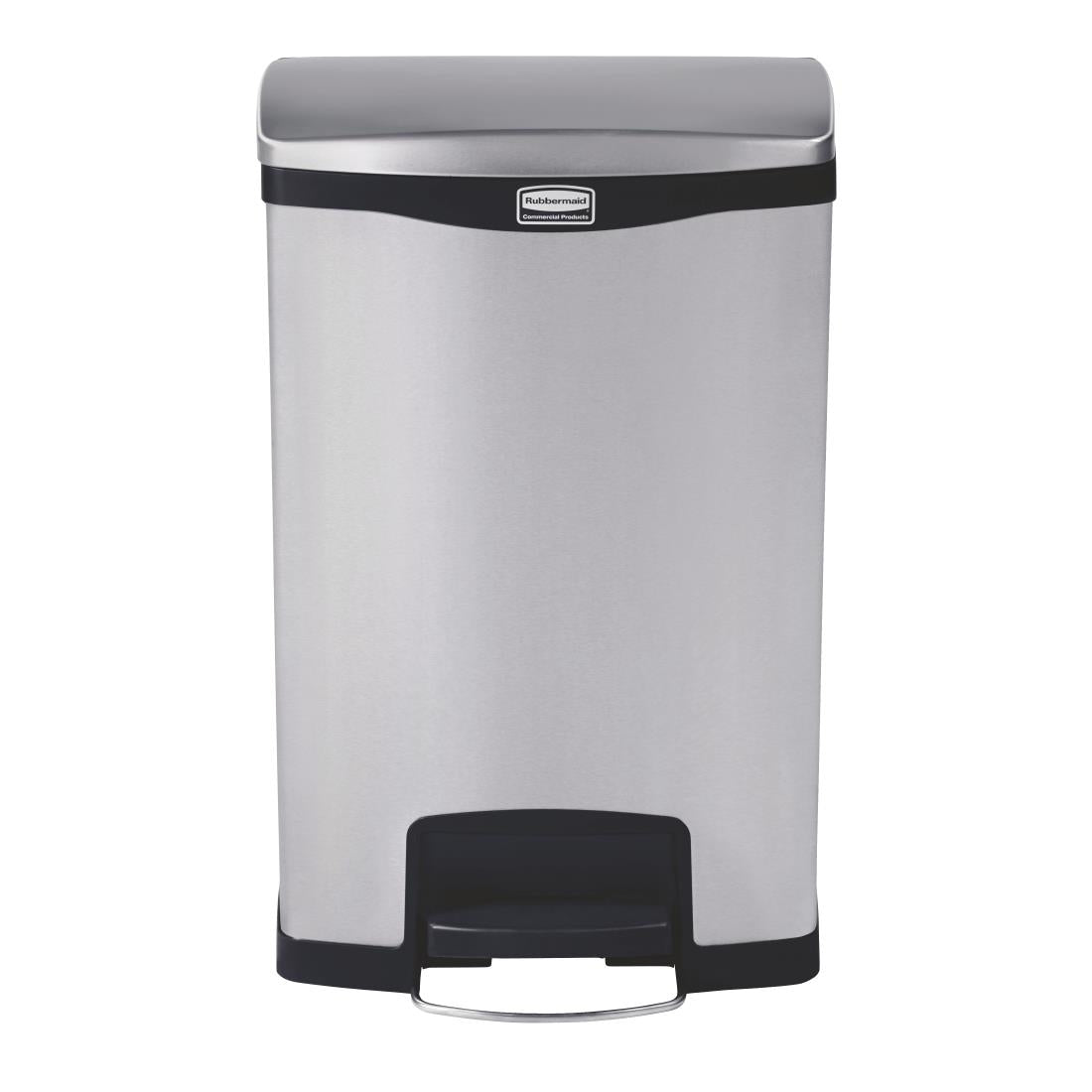 Rubbermaid Slim Jim Pedal Bin Stainless Steel 50Ltr