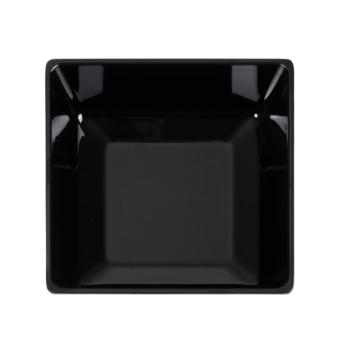 APS Float Square Bowl Black 190x190mm