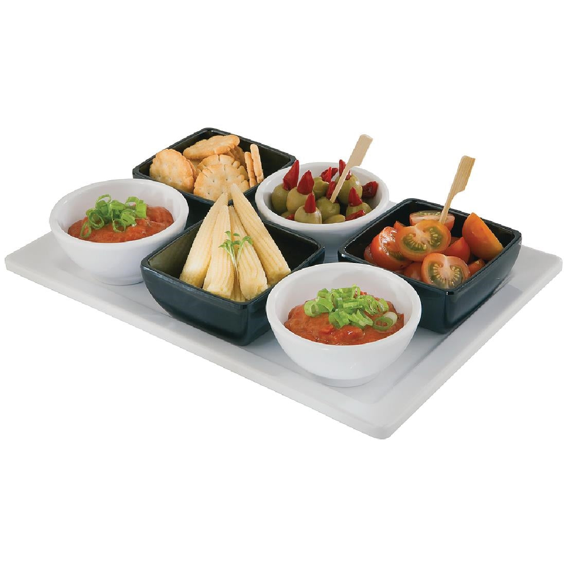 APS Pure Melamine Rectangular Tray 14in