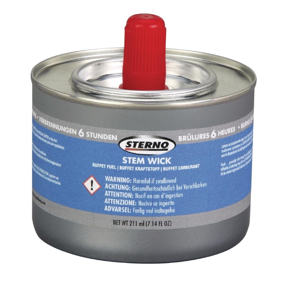 Sterno Stem Wick Liquid Chafing Fuel With Wick 6 Hour (12 Pack)