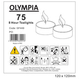 Olympia 4 Hour Tealights (100 Pack)