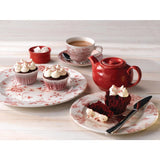 Churchill Vintage Prints Willow Georgian TeaCups Cranberry 200ml (12 Pack)