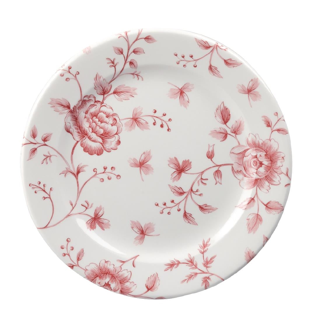 Churchill Vintage Prints Tea Plates Cranberry Rose Print 170mm (6 Pack)