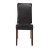 Bolero Faux Leather Dining Chair Black (2 Pack)