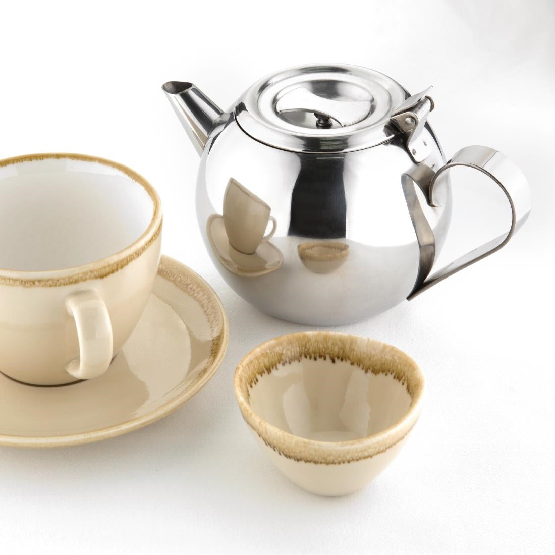 Stacking Stainless Steel Teapot