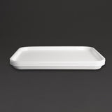 Olympia Kristallon Polypropylene Fast Food Tray White Small 345mm