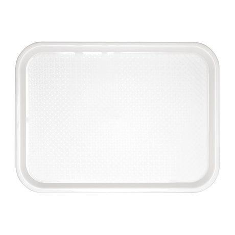 Olympia Kristallon Polypropylene Fast Food Tray White Medium 415mm