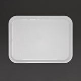 Olympia Kristallon Polypropylene Fast Food Tray White Medium 415mm