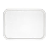 Olympia Kristallon Polypropylene Fast Food Tray White Large 450mm