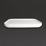 Olympia Kristallon Polypropylene Fast Food Tray White Large 450mm