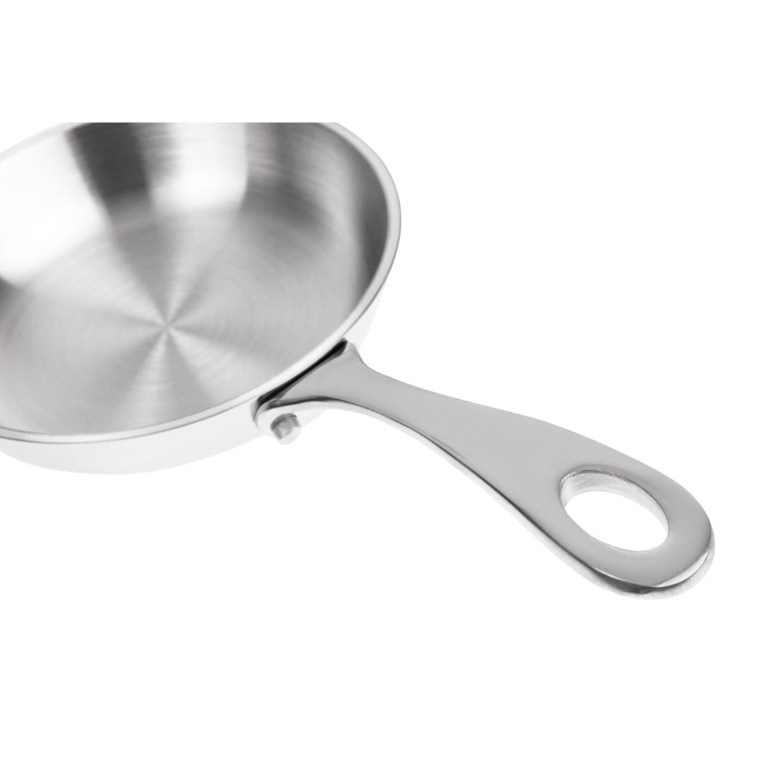 Vogue Stainless Steel and Aluminium Tri-Wall Mini Frying Pan 10cm