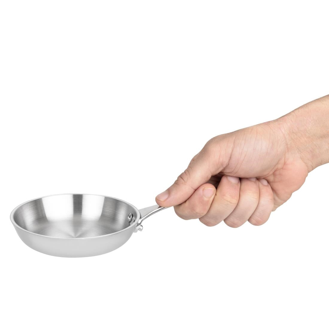 Vogue Stainless Steel and Aluminium Tri-Wall Mini Frying Pan 10cm