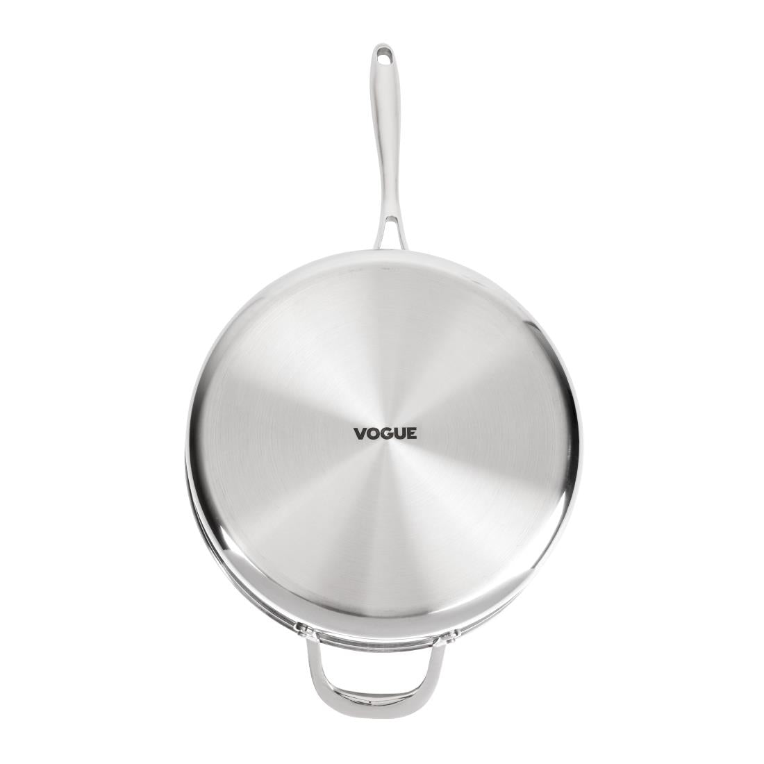 Vogue Stainless Steel and Aluminium Tri-Wall Sauté Pan 28cm