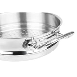 Vogue Stainless Steel and Aluminium Tri-Wall Steamer 24cm