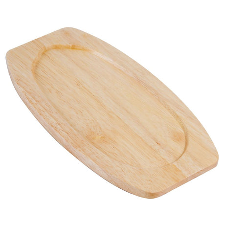 Olympia Hevea Board for Cast Iron Sizzle Platter 315x170mm for GG133