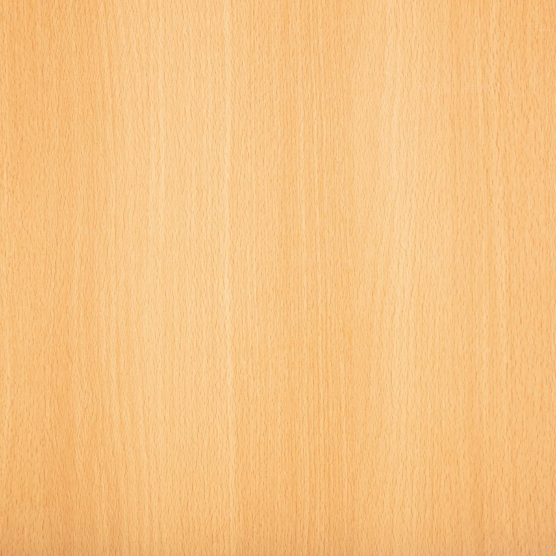 Bolero Pre-drilled Square Tabletop Beech Effect 600mm