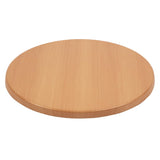 Bolero Pre-drilled Round Tabletop Beech Effect 600mm