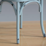 Bolero Blue Bentwood Chairs with Metal Cross Backrest (2 Pack)