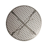 Bolero Round Steel Patterned Bistro Table Grey 600mm