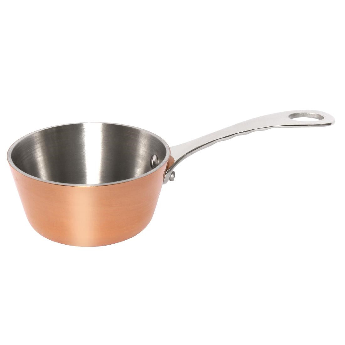 Vogue Mini Copper Tri Wall Sauté Pan 8cm